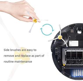 img 1 attached to 🧹 DLD Accessory Kit for Irobot Roomba 600 610 620 650 Series Vacuum Cleaner - 3 Pack Filter, Side Brush, 1 Pack Bristle Brush Replacement