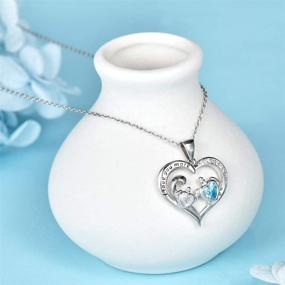 img 3 attached to 925 Sterling Silver Distance Health and Longevity Mom and Baby Sea Turtle Necklace – Love Heart Jewelry Gift for Women, Girls, Mother, Wife