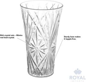img 1 attached to 🌸 Durable Clear Acrylic Vase - Elegant Home or Wedding Decor - 11" Tall, Non-Breakable, 6" Opening