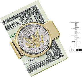 img 2 attached to 💼 Authentic Gold Layered Presidential Money Clip: Exude Presidential Style and Class