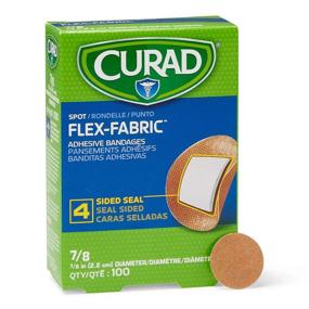 img 3 attached to 🩹 Buy Curad Flex Fabric Spot Adhesive Bandages - 7/8" Diameter (Box of 100)