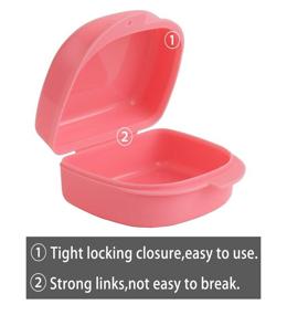 img 1 attached to Convenient Retainer Case Set: Night Guards, Aligner 📦 Trays, Mouth Guard & Denture Storage Case (4 Pack)