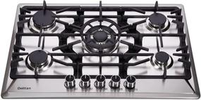 img 3 attached to 30 Inch Gas Cooktop DT5702 Stainless Steel 🔥 5 Burner Gas Stovetop - LPG/NG Convertible with Thermocouple Protection