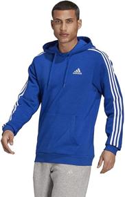img 4 attached to Adidas Standard Essentials Fleece 3 Stripes Men's Clothing for Active