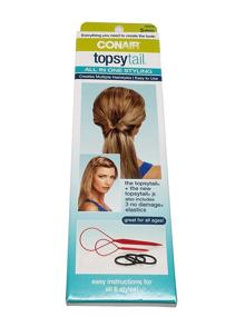 img 2 attached to 💇 Набор для укладки волос Conair Topsytail All in One, 3 шт.: идеальное решение для создания разнообразных причесок.