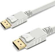 gearit кабель displayport на displayport с золотым покрытием 6 футов - готов к разрешению 4k (черный) логотип