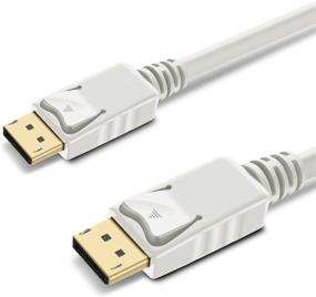 img 4 attached to GearIT кабель DisplayPort на DisplayPort с золотым покрытием 6 футов - готов к разрешению 4K (черный)