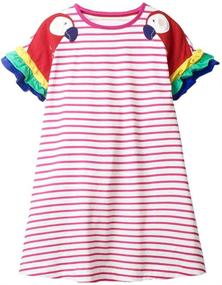 img 4 attached to Cyxon Smiling Clothes Autumn: Girls' Clothing Collection for Dresses (3-8 Years)