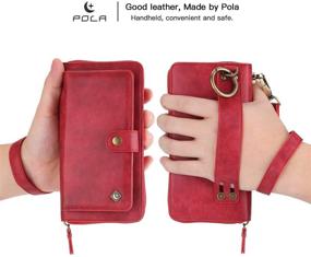 img 1 attached to 📱 Petocase Red iPhone Xs Max Wallet Case: Detachable Magnetic, Multi-Functional PU Leather, 13 Card Slots, Cash Purse, Protection!