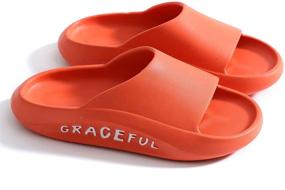 img 4 attached to 👣 Lelayoon Boys' Slides Sandals - Shower Slippers Shoes and Sandals