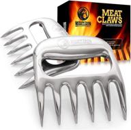 bbq meat shredder claws - effortlessly shred meat for perfect pulled pork - essential meat claws for barbecue, smoker, and grill (stainless steel) - set of 2 logo