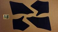 🛡️ high-quality splash shields with clips for toyota tacoma 2005-2020 4.0 v6 (fender liners, aprons, shields, splash guards, skirts, guards, seals, splash seals) b logo