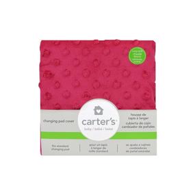 img 1 attached to 🍿 Carter's Popcorn Valboa Changing Pad Cover, Siren Pink - Soft and Stylish Nursery Essential