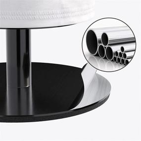 img 2 attached to Freestanding Stainless Steel Toilet Paper Holder Stand with Shelf - Black 🧻 Bathroom Toilet Paper Storage, Holds 5 Rolls, Fashionable Toilet Paper Roll Holder Stand
