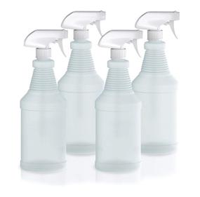 img 4 attached to 🧴 Zwipes 32 oz HDPE Plastic Spray Bottles with Trigger Sprayer - 4-Pack for Efficient Cleaning