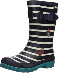 img 4 attached to Оставайтесь милыми и сухими в детских унисекс-сапогах Joules Field Welly Rain Boot для мальчиков.