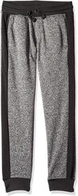 img 2 attached to Southpole Boys' Marled Jogger Fleece Pants for Comfort and Style