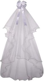 img 3 attached to 👰 Colorful House Wedding Headpiece: Perfect Girls' Accessory for First Communion Veils