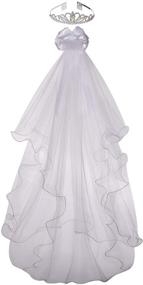 img 4 attached to 👰 Colorful House Wedding Headpiece: Perfect Girls' Accessory for First Communion Veils
