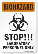 smartsign biohazard laboratory personnel graphic logo