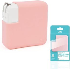 img 4 attached to 🎀 JRC Premium Charger Cover-Soft Case for MacBook 12 Inch A1534 and MacBook Air 13 Inch (2018-2020+ Models: A1932/A2179/A2337), Pink