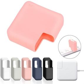 img 3 attached to 🎀 JRC Premium Charger Cover-Soft Case for MacBook 12 Inch A1534 and MacBook Air 13 Inch (2018-2020+ Models: A1932/A2179/A2337), Pink