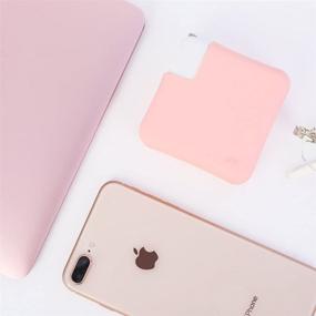 img 1 attached to 🎀 JRC Premium Charger Cover-Soft Case for MacBook 12 Inch A1534 and MacBook Air 13 Inch (2018-2020+ Models: A1932/A2179/A2337), Pink