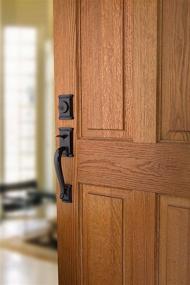 img 2 attached to 🔐 Kwikset Ashfield Single Cylinder Handleset with Ashfield Lever, SmartKey - Venetian Bronze Finish: Model 98001-098