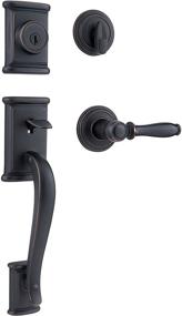 img 4 attached to 🔐 Kwikset Ashfield Single Cylinder Handleset with Ashfield Lever, SmartKey - Venetian Bronze Finish: Model 98001-098