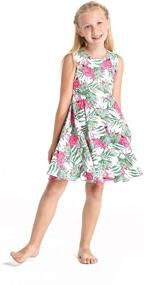 img 1 attached to 🌺 Stylish Hawaiian Collar Shirt Dress for Girls: Tops, Tees & Blouses in Paradise-Inspired Clothing