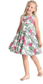 img 2 attached to 🌺 Stylish Hawaiian Collar Shirt Dress for Girls: Tops, Tees & Blouses in Paradise-Inspired Clothing