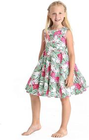 img 4 attached to 🌺 Stylish Hawaiian Collar Shirt Dress for Girls: Tops, Tees & Blouses in Paradise-Inspired Clothing