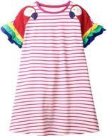 charming little summer sleeve cotton appliques girls' clothing and dresses: stylish and breathable attire for the trendy youngsters logo