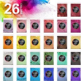 img 4 attached to 🌈 MoCaBy Mica Powder: 26 Vibrant Colors for Epoxy Resin, Soap Dyes, Candle, Slime, Lipgloss | Pearl Pigment Powder for Nail Art, Bath Bombs, Painting