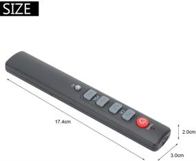 img 1 attached to 📺 6 Big Buttons Smart Controller TV - Easy Function Learning Remote Control (Gray)"