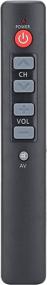 img 4 attached to 📺 6 Big Buttons Smart Controller TV - Easy Function Learning Remote Control (Gray)"