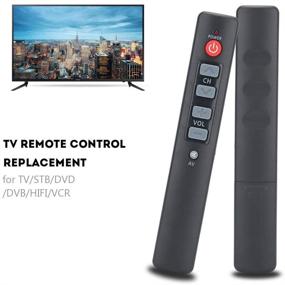 img 3 attached to 📺 6 Big Buttons Smart Controller TV - Easy Function Learning Remote Control (Gray)"