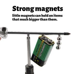img 2 attached to 💪 Dailymag Суперсильные неодимовые магниты класса N35 3x1мм, набор из 300 штук.