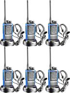 arcshell rechargeable long range two-way radios: 6 pack walkie talkies with earpiece, li-ion battery, and charger included logo