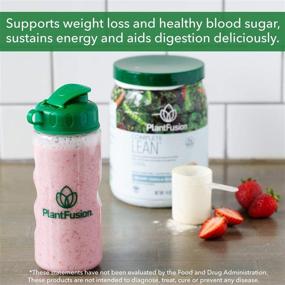 img 2 attached to 🌱 PlantFusion Complete Lean Plant-Based Weight Loss Protein Powder: Controls Appetite, Supports Blood Sugar, and Boosts Digestion with Superfoods & Enzymes - Gluten-Free, Vegan, Non-GMO, Vanilla Flavor, 14.82 oz