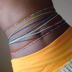 img 1 attached to Colorful African Stretchy Elastic 33 5Inch