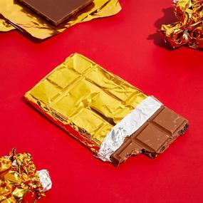 img 3 attached to 🍫 Juvale Gold Foil Candy Wrappers: 100 Sheets for Wrapping Chocolate Bars - 6 x 7.5 in