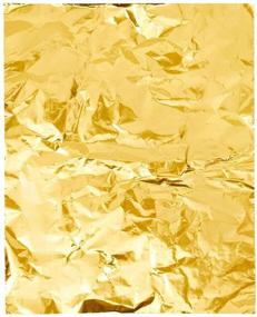 img 2 attached to 🍫 Juvale Gold Foil Candy Wrappers: 100 Sheets for Wrapping Chocolate Bars - 6 x 7.5 in