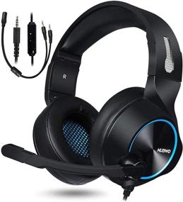 img 1 attached to NUBWO Gaming Headset: Stereo Surround Noise Cancelling Over Ear Headphones for Xbox One, PS4, PC, Nintendo Switch, with Mic Volume Control - Compatible with Xbox 1 S, Playstation 4, Laptop, PC, Mac, iPad
