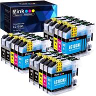 🖨️ e-z ink (tm) 15 pack compatible ink cartridge replacement for brother lc103 lc101 lc103xl - mfc-j870dw mfc-j6920dw mfc-j6520dw mfc-j450dw mfc-j470dw - 6 black, 3 cyan, 3 magenta, 3 yellow: the ultimate printing solution logo