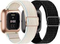 🔗 эластичные нейлоновые браслеты для fitbit versa - тянущийся и дышащий ремешок логотип