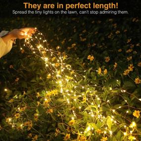 img 3 attached to 🌞 Enhance Your Outdoor Ambience with Solar String Lights Outdoor - 2Pack 240LED Total Solar Powered Fairy Lights 8 Modes, Waterproof Decoration Lighting for Tree Patio Christmas Camping Wedding Party - Warm White