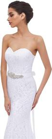 img 1 attached to HUICHENGYAO Sweetheart Sleeveless Wedding Evening Women's Clothing