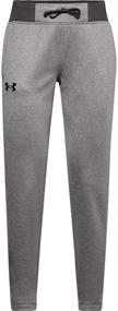 img 2 attached to Under Armour Fleece Pants Medium Girls' Clothing for Active