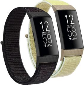 img 4 attached to Compatible Fitbit Adjustable Breathable Replacement Wellness & Relaxation and App-Enabled Activity Trackers